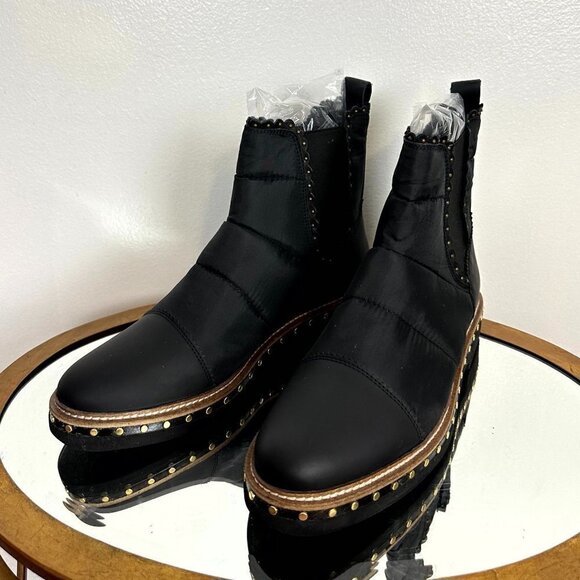 FREE PEOPLE Atlas Puffer Chelsea Boots in Black Size US 11 / EU 41 - Picture 3 of 9